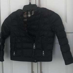 Puffy biker boys jacket
